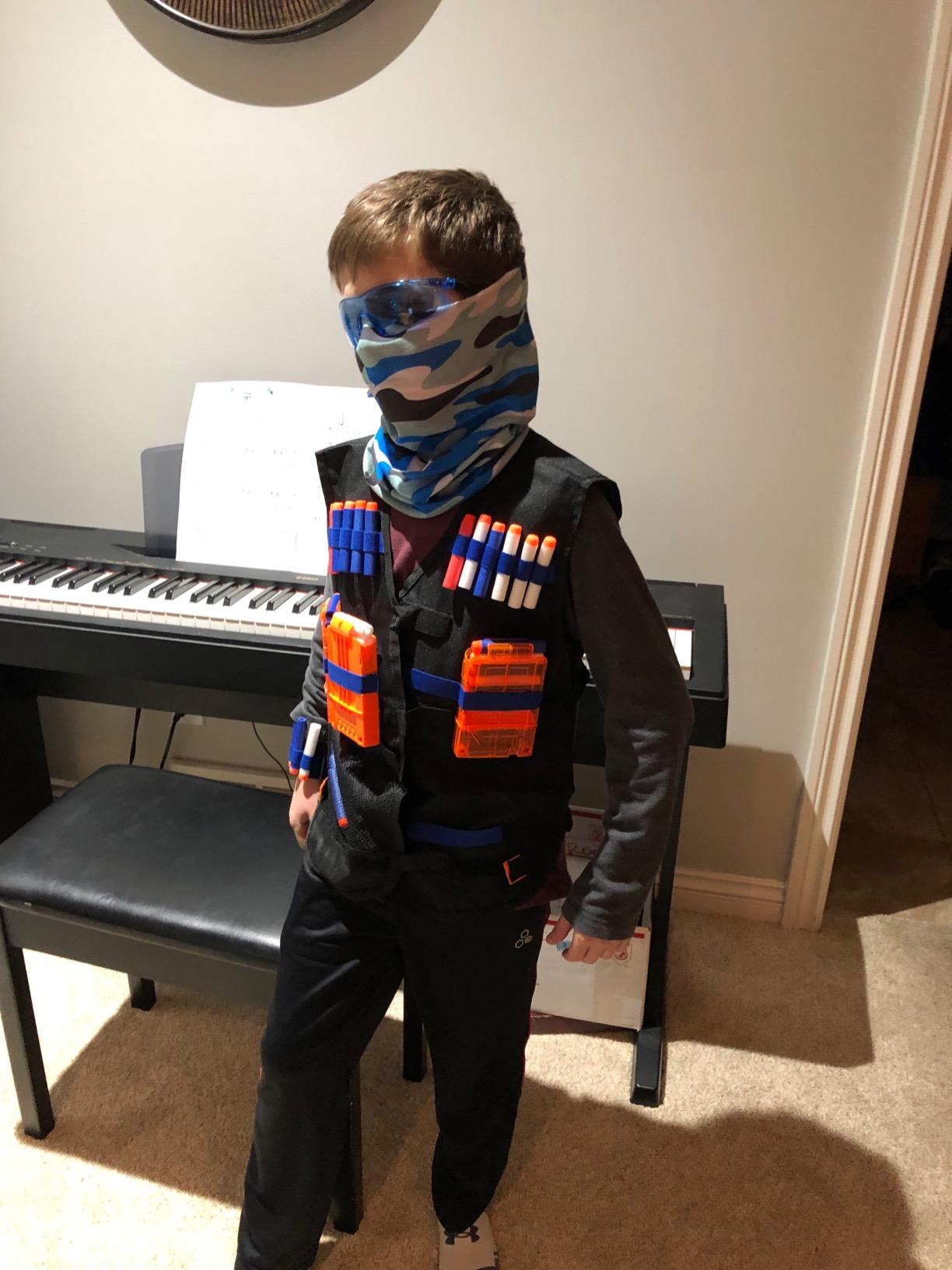 Tactical Vest Accessories Set for Nerf N-Strike Elite Series with 20 Refill Darts, 2 Quick Reload Clips, Wrist Ammo Holder, Safety Glasses, and Tube Mask customer photo 1