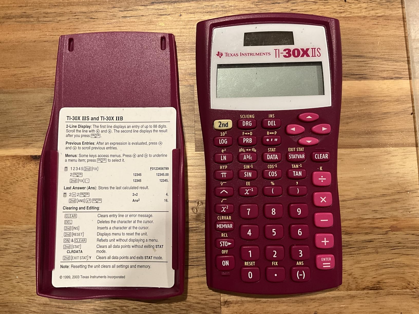 Texas Instruments TI-30XIIS Scientific Calculator, White customer photo 1