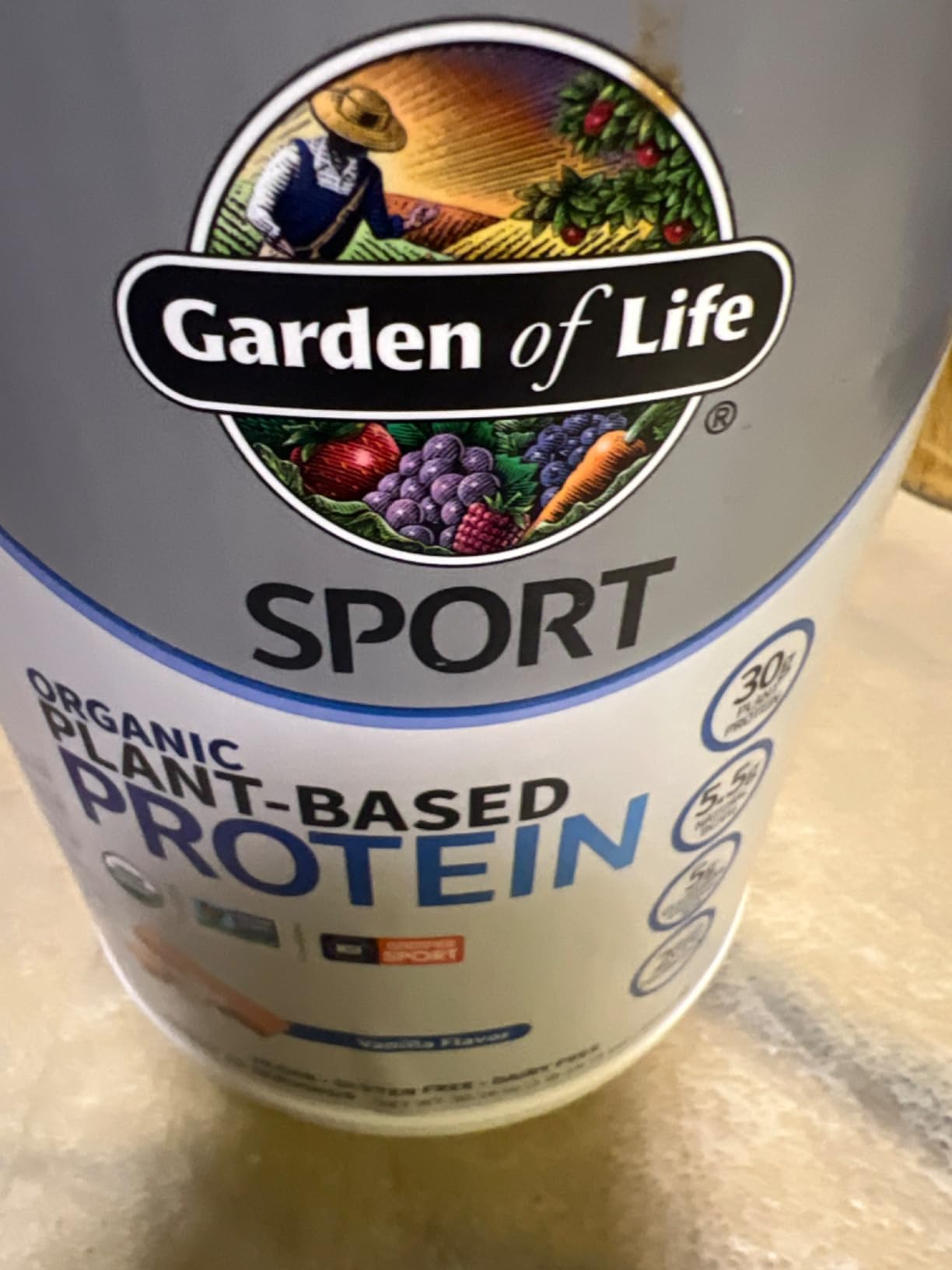 Garden of Life Organic Vegan Protein Powder with Probiotics, BCAAs, NSF Certified, Gluten Free & Sport, Non GMO, Sport Protein Powder, 19 Servings, Vanilla customer photo 2