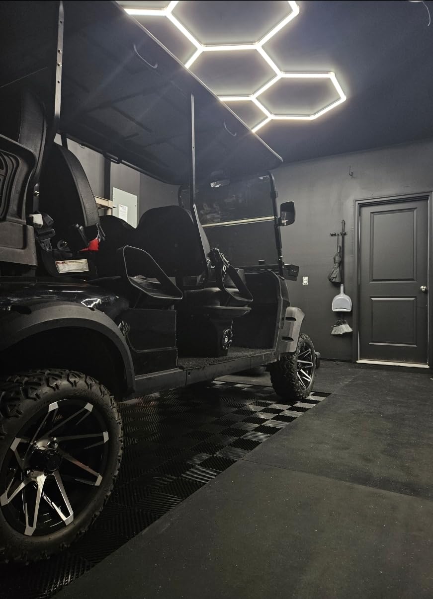 Nitro Tiles Vented by FlooringInc 12 x 12 Interlocking Garage Floor Tiles, Self-Draining Heavy Duty Polypropylene Drainage Tiles, Snap-Together Non-Slip Floor Tile, Midnight Black, 52-Pack customer photo 2