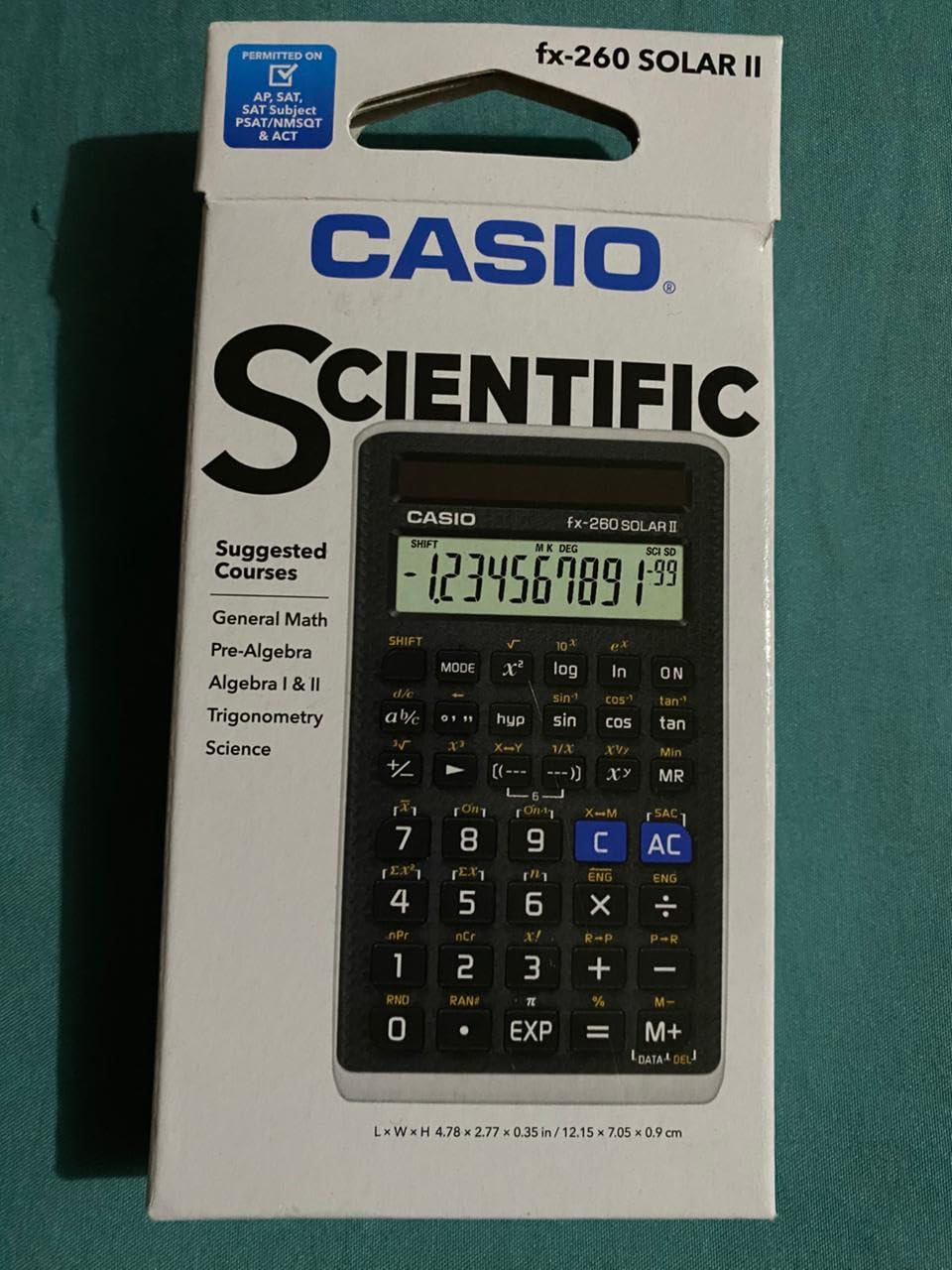 Casio fx-260 Solar II Scientific Calculator, 10-Digit Display, Fraction and Trig Functions, Solar Powered customer photo 1