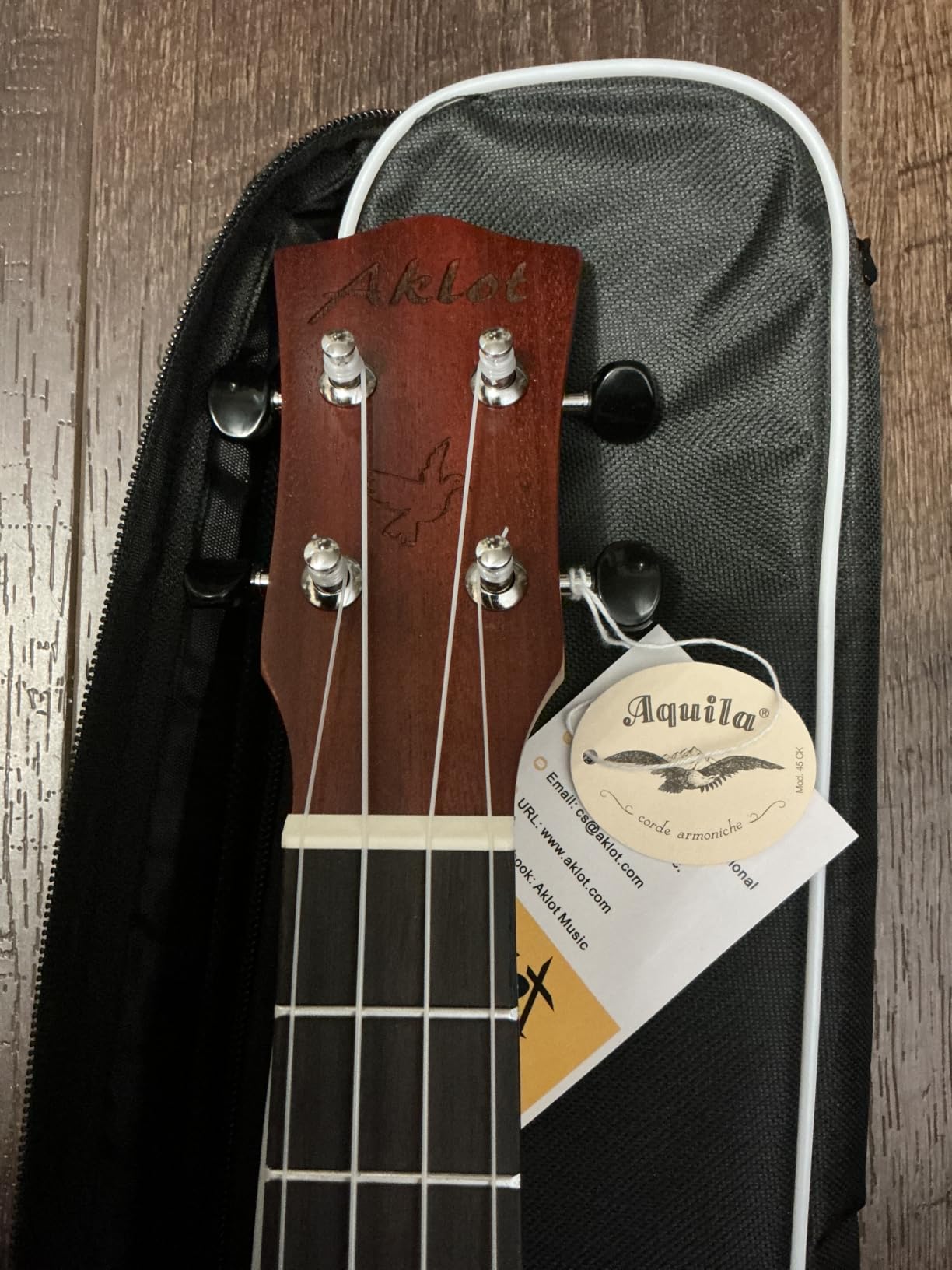 AKLOT Electric Concert Ukelele Solid Mahogany 23 inch for Professional Beginners Adults Kit with Free Online Lesson and Uke Accessories customer photo 1