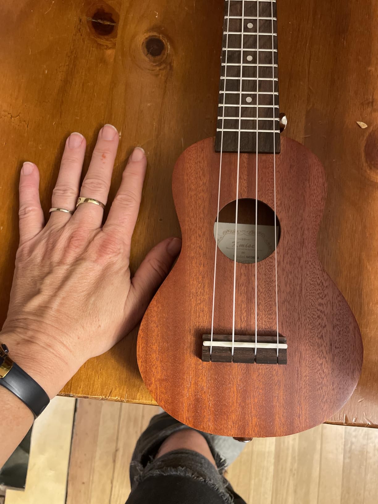 Kmise Professional Ukulele for Adult Beginner, Free Online Lesson 26 inch Tenor Mahogany Ukelele with Ukele Bundle Starter Kit Gig Bag Case, Strap, Tuner, Nylon Strings, Book customer photo 2