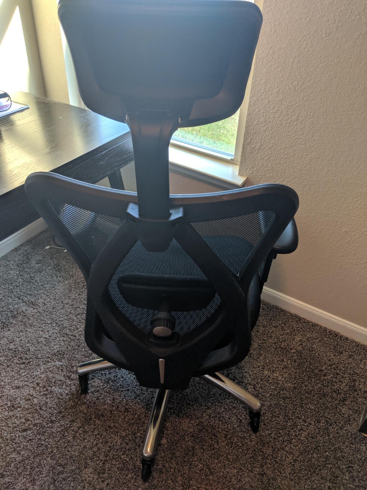 Duramont Ergonomic Office Chair with Rollerblade Wheels, High Back Breathable Mesh Desk Chair, 4D Lumbar Support, Memory Foam Seat, Adjustable Headrest and Armrests, Black customer photo 2