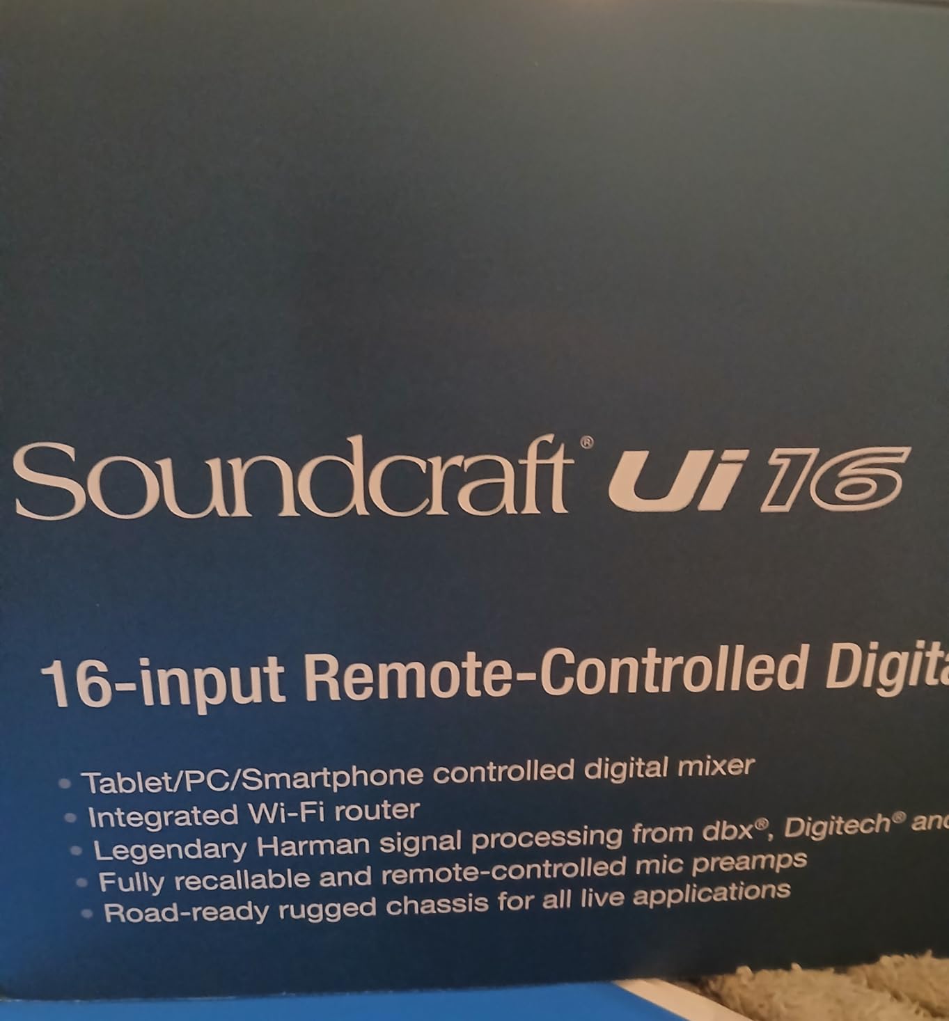 Soundcraft Ui24R Rack-Mountable Laptop or Tablet-Controlled, 24 input Digital Audio Mixer with onboard Signal Processing customer photo 1