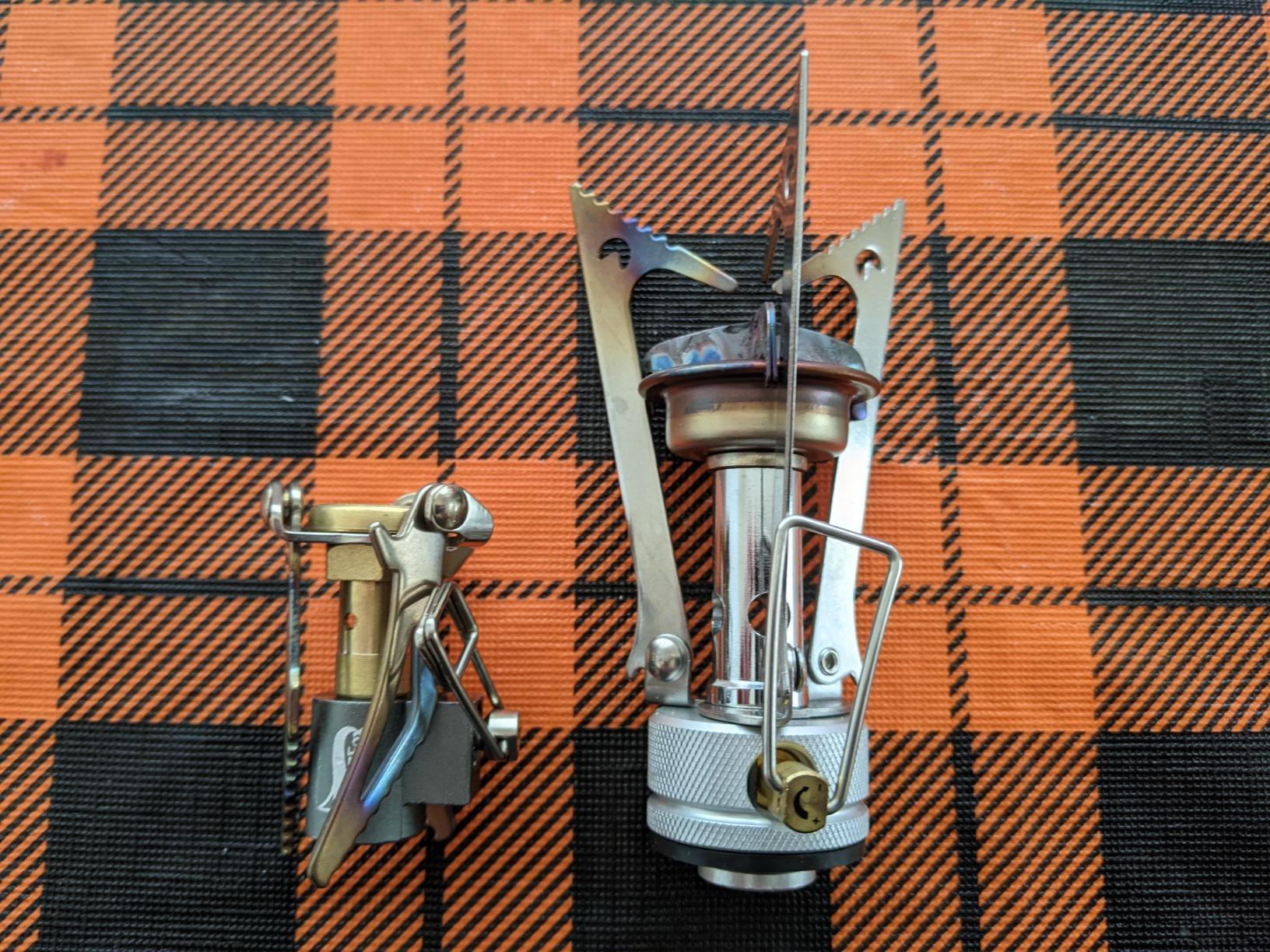 DESERT & FOX Ultralight Mini Camping Stove, 2600W Power Titanium Alloy Automatic Foldable Outdoor Cookware Tool customer photo 1