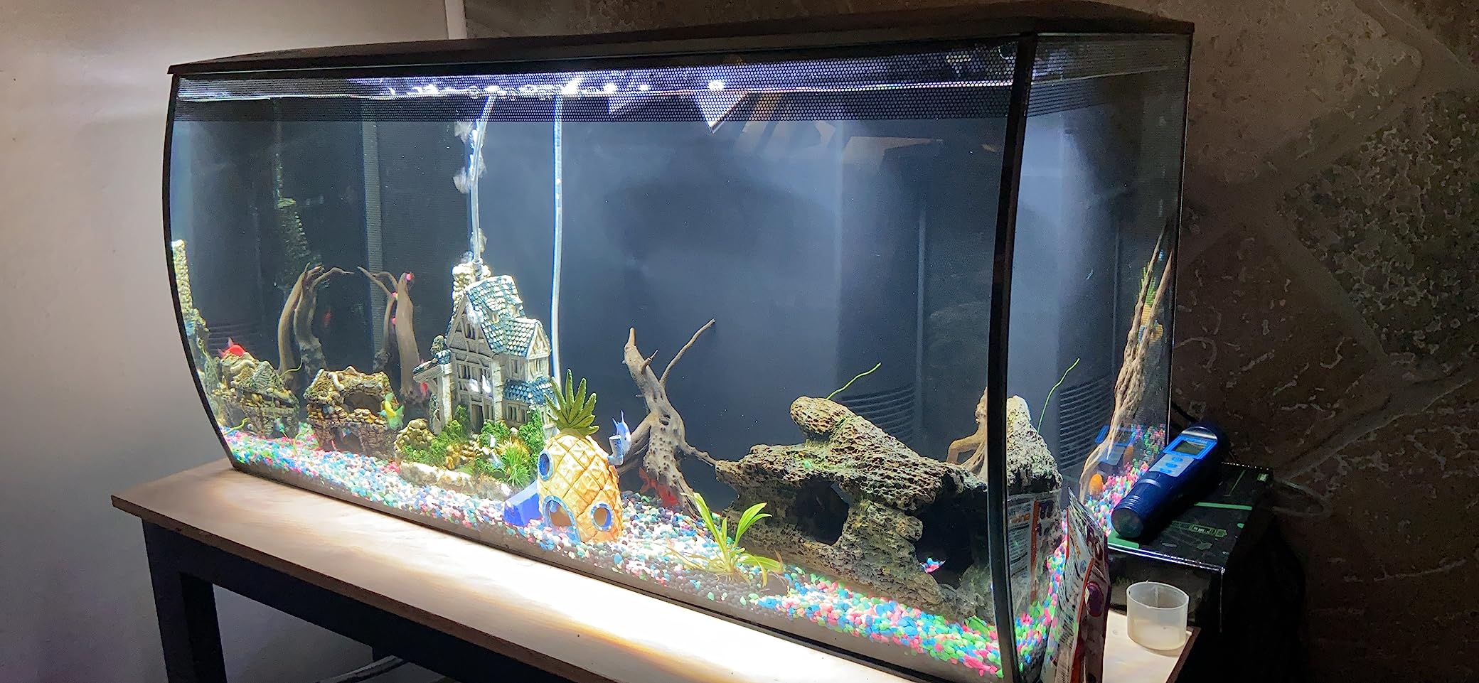 Fluval Flex 32.5 Aquarium Kit - Fish Tank for Fish & Plants - Comes with LED Lights, Filtration System & More - 32.5 Gal customer photo 1