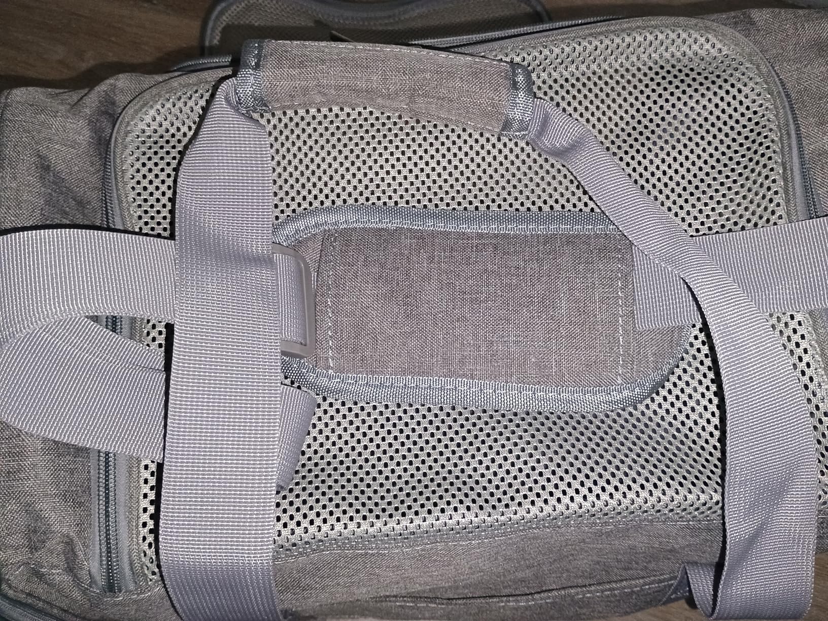 Henkelion Cat Carriers Dog Carrier Pet Carrier For Small / Medium Cats Dogs Puppies (Up To 15lbs), TSA Airline Approved Soft Sided, Collapsible Waterproof Travel Puppy Carrier - Grey customer photo 1