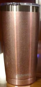 SUNWILL Travel Coffee Tumbler 20 oz, Insulated Mug with Lid, Stainless Steel Cup for Outdoor, Powder Coated Navy customer photo 2