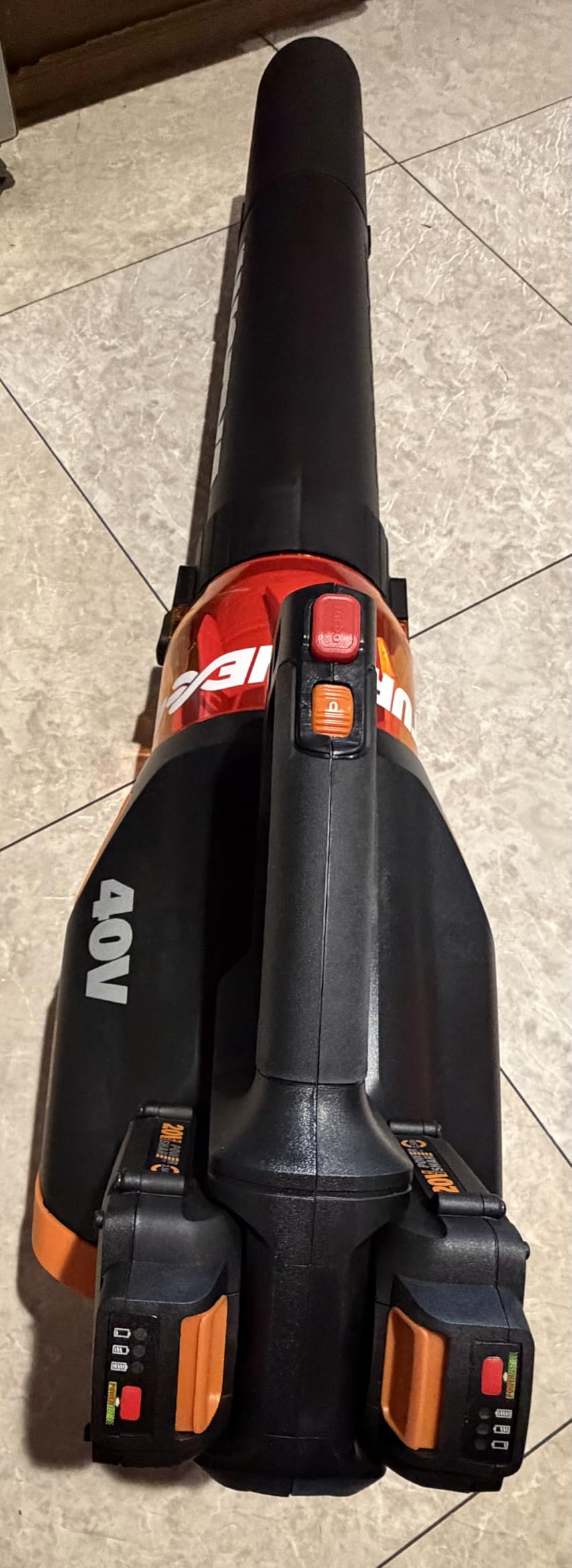 WORX Cordless Leaf Blower, Electric Blower for Lawn Care with Brushless Motor, 2 x 2.5 Ah Batteries & Charger Included, WG584 customer photo 1