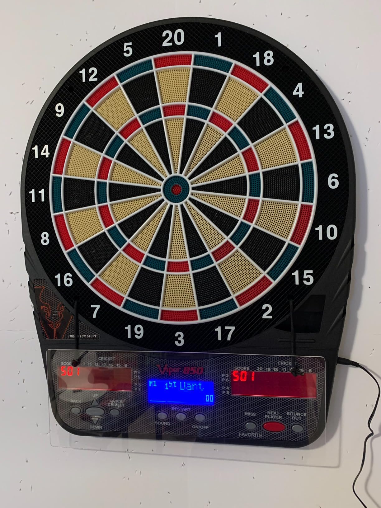 Viper 850 Electronic Soft Tip Dartboard, 15.5 in Regulation Target, 50 Games, 6 Darts Included customer photo 2