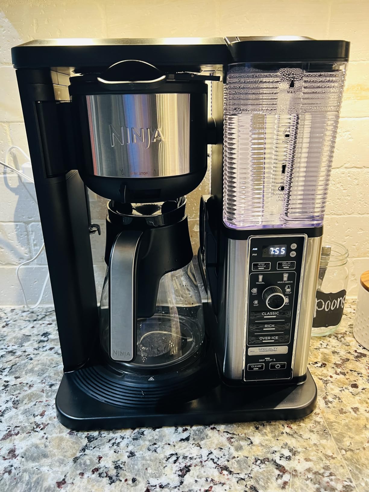 Ninja Specialty Coffee Maker | Includes 10-Cup Carafe, Fold-Away Frother, Permanent Filter & Removable, Dishwasher Safe Reservoir | 6 Brew Styles, 8 Cup to Travel Mug to Pot Sizes | Black | CM401 customer photo 1