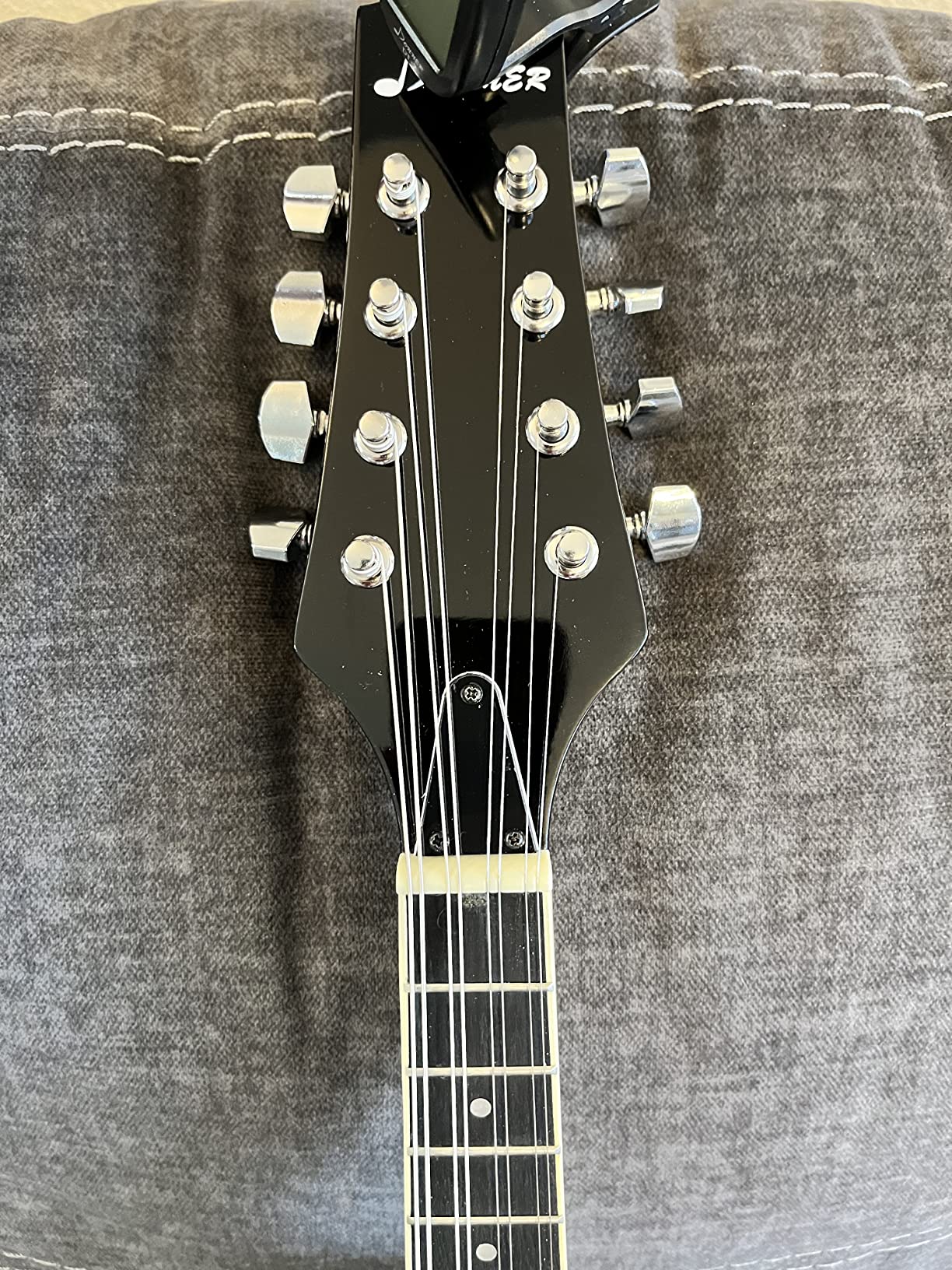 Donner A Style Mandolin Instrument Black Beginner Adult Acoustic Mandolin Musical Instrument Mahogany 8 String, Bundle With Tuner String Bag Guitar Picks, DML-100B customer photo 2