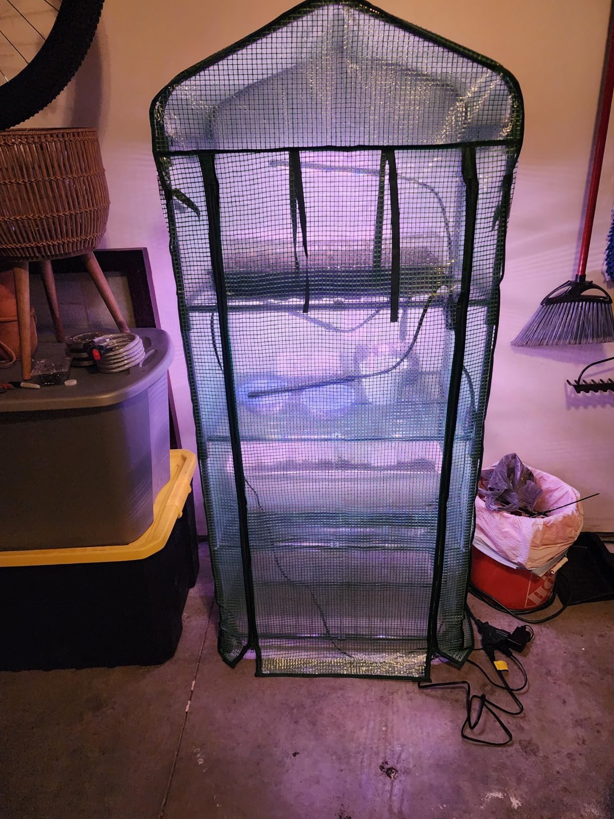 Ohuhu Mini Greenhouse for Indoor Outdoor, 27 x 19 x 62-Inch Small Plant Green House 4-Tier Rack Stand Portable Greenhouses with Durable PE Cover for Seedling, Ideal Gardening Gifts for Women Men customer photo 2