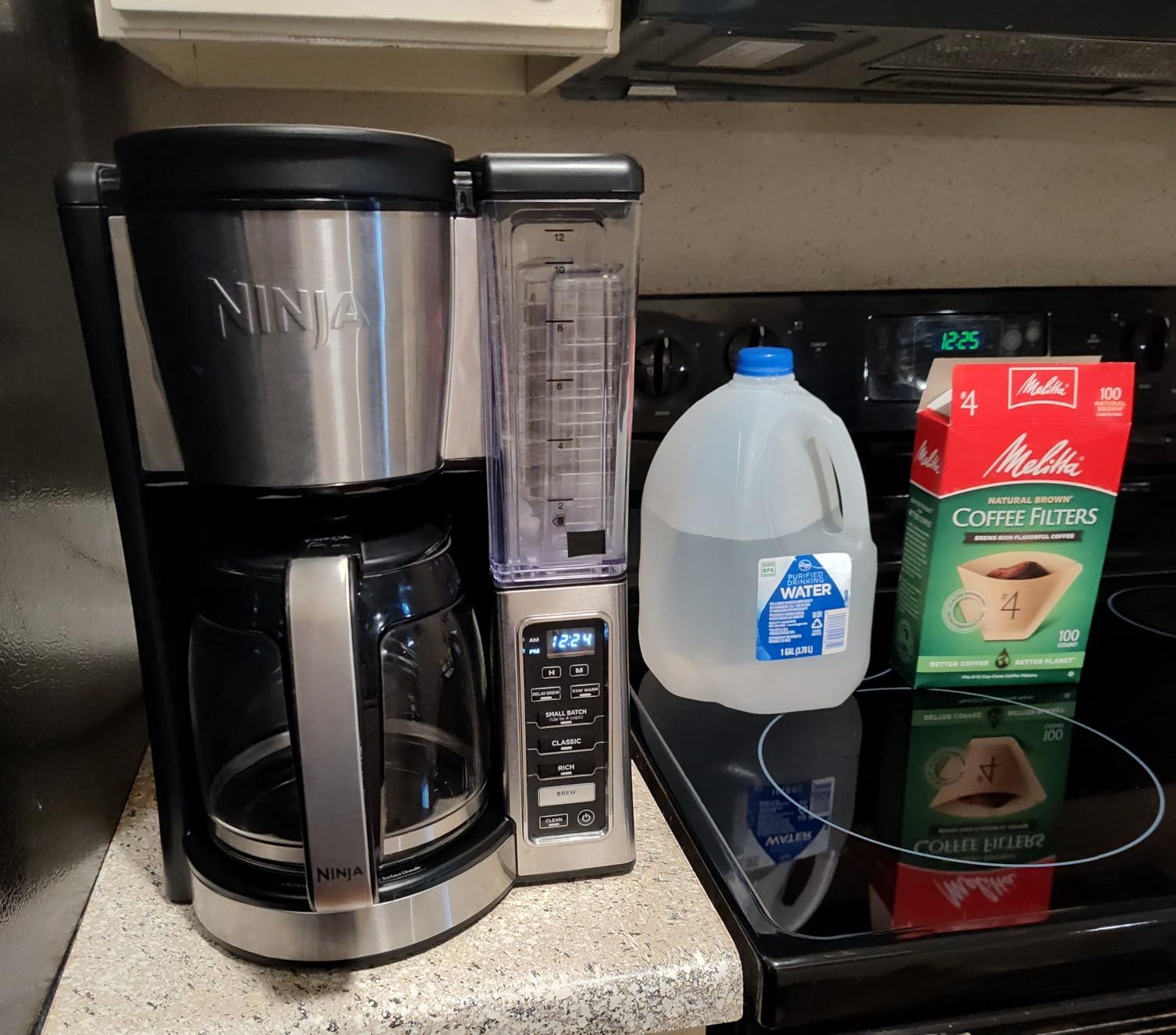Ninja 12-Cup Programmable Coffee Brewer, 2 Brew Styles, Adjustable Warm Plate, 60oz Water Reservoir, Delay Brew - Black/Stainless Steel customer photo 1