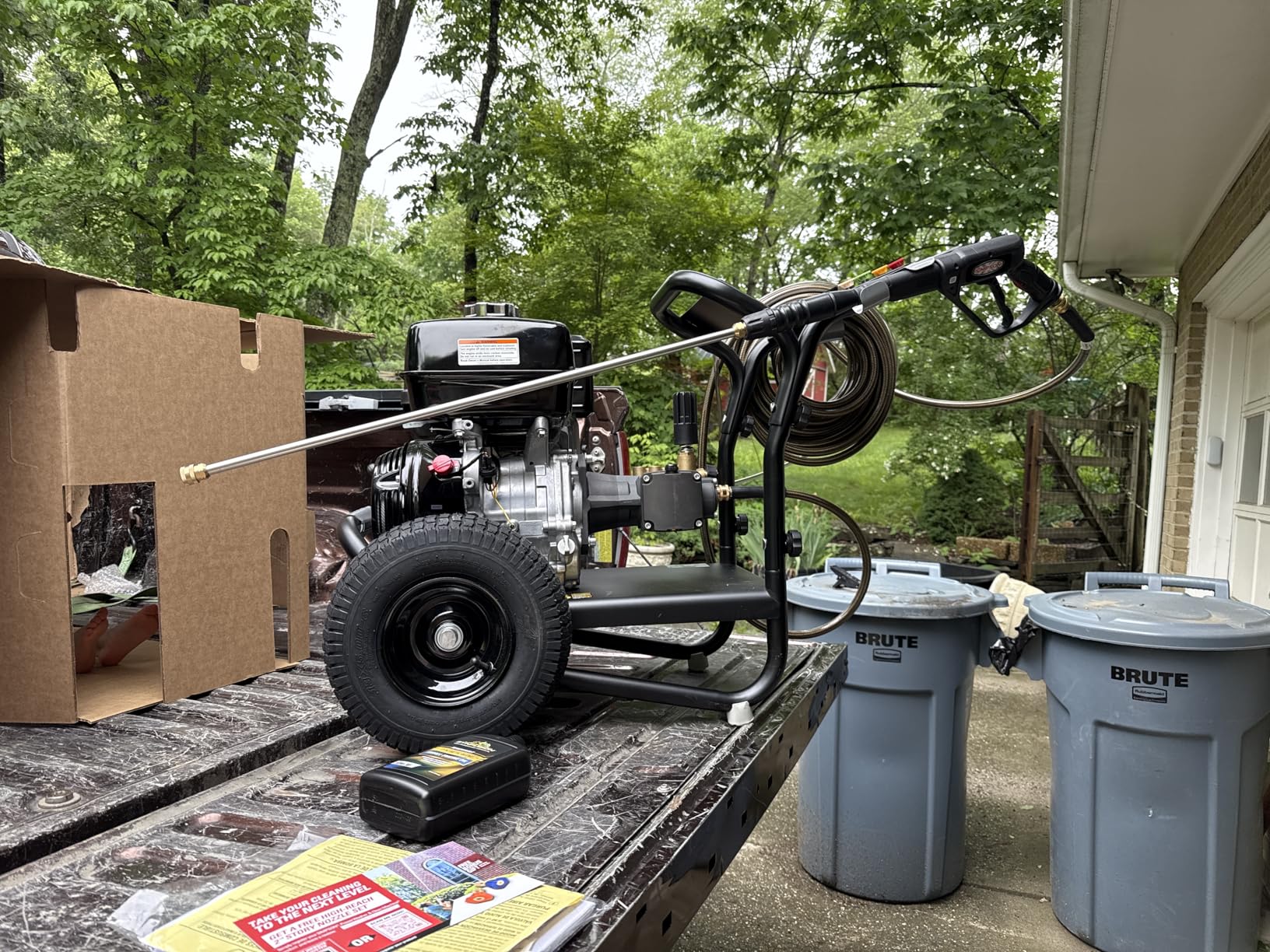 Simpson 3500 PSI Gas Pressure Washer, 2.5 GPM Commercial Power Washer, Honda Engine, Cold Water, 25' Hose, PowerShot, 49-State Compliant (PS3228) customer photo 1
