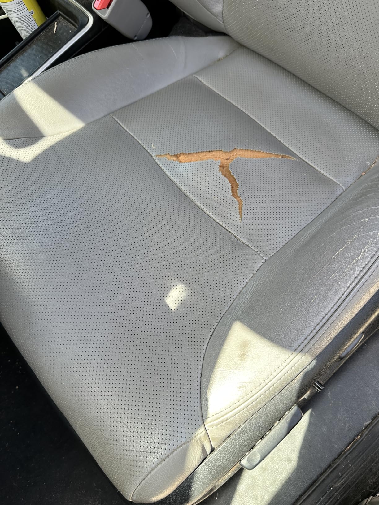 Black Panther Luxury Polyvinyl Car Seat Cover Front Bottom Seat Cushion Cover, Anti-Slip and Wrap Around The Bottom, Fits 95% of Vehicles - 1 Piece, Beige customer photo 1