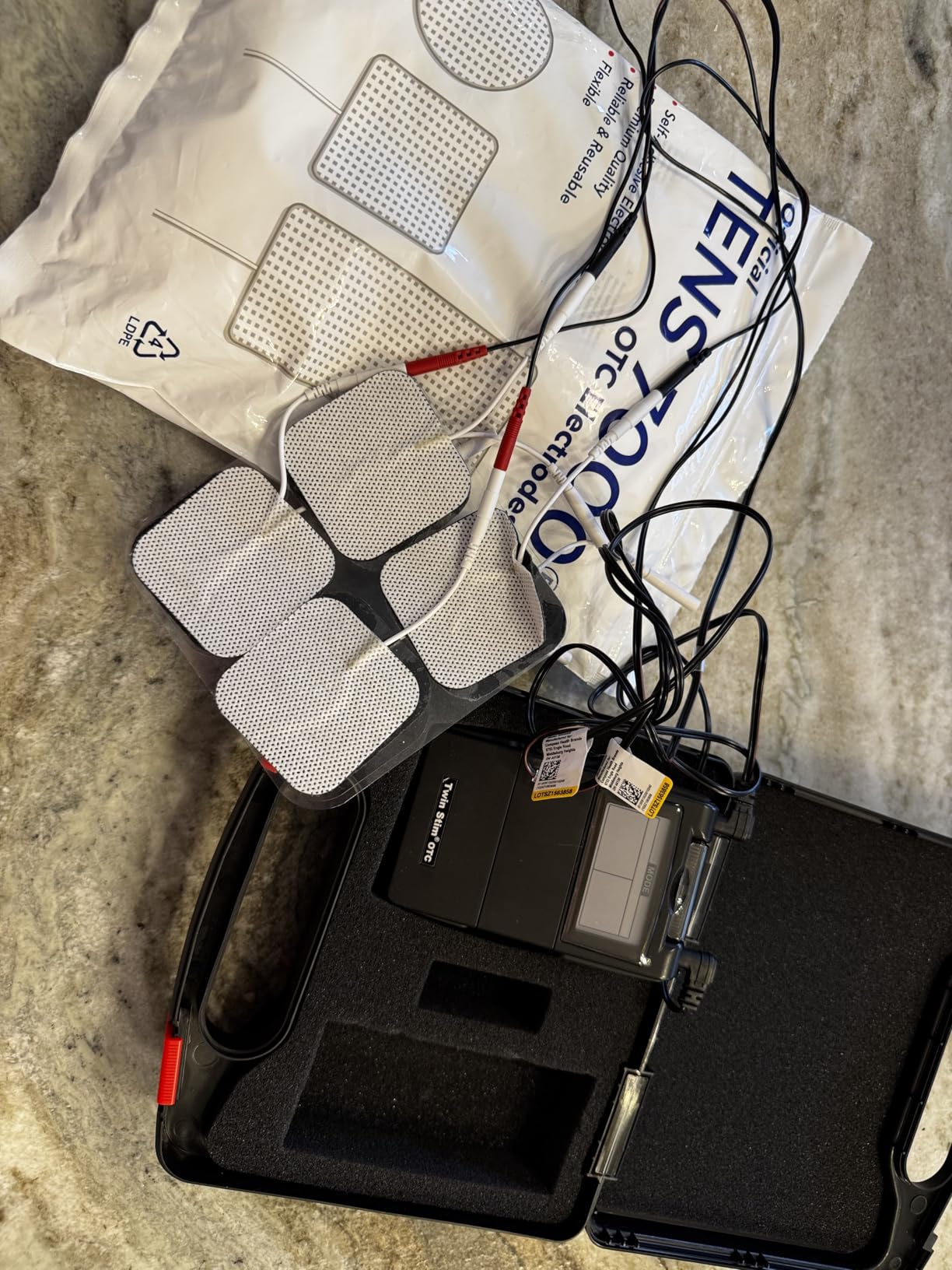 Roscoe Medical TENS Unit and EMS Muscle Stimulator, Twin Stim, OTC TENS Machine for Lower Back Pain Relief, Neck Pain, or Sciatica Relief, Clinical Strength Stim Machine customer photo 2