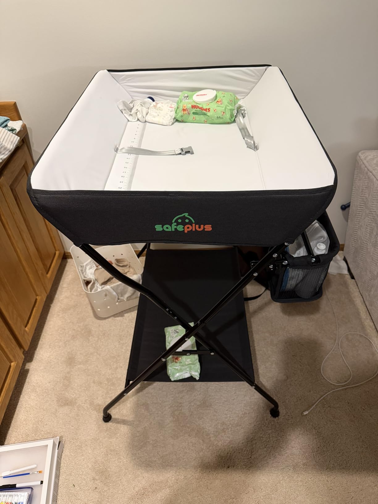 Costzon Portable Baby Changing Table Foldable Diaper Changing Station customer photo 2