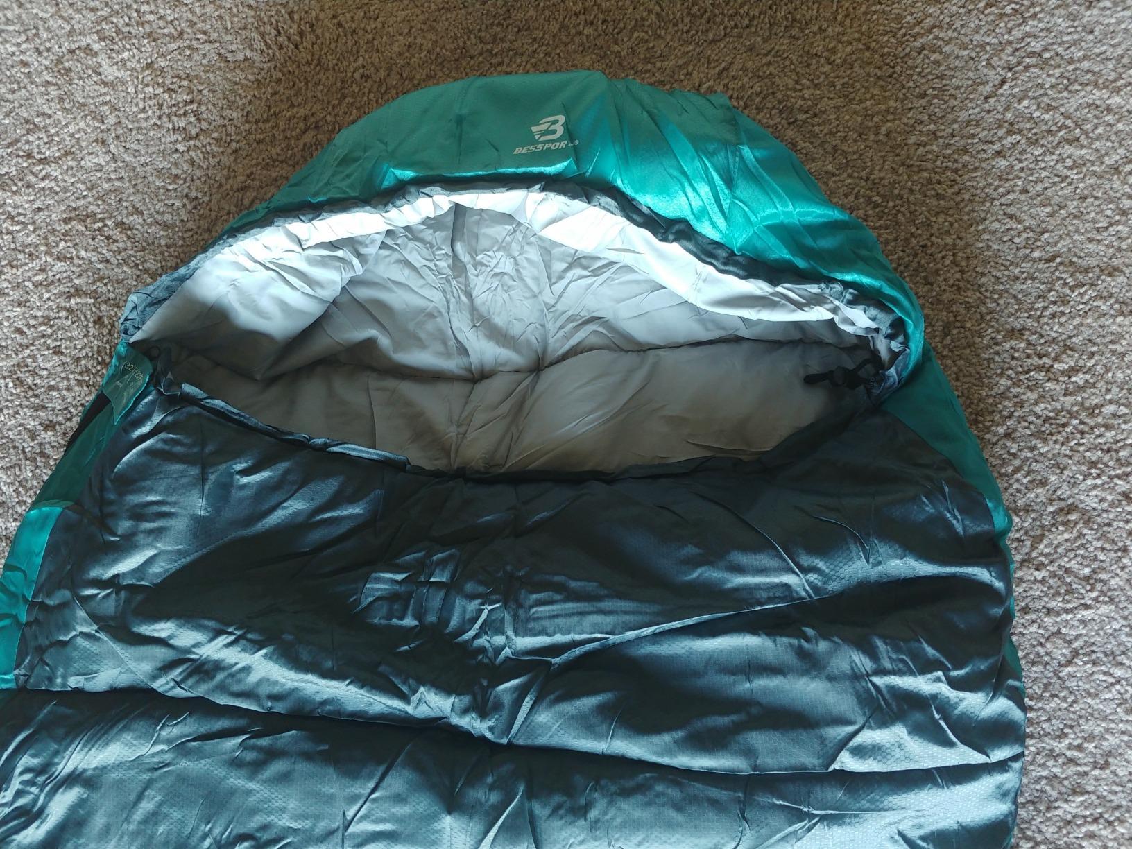 Bessport Mummy Sleeping Bag, 15-45F Extreme 3-4 Season Sleeping Bag for Adults Cold Weather - Warm and Washable, for Hiking Traveling & Outdoor Activities customer photo 1