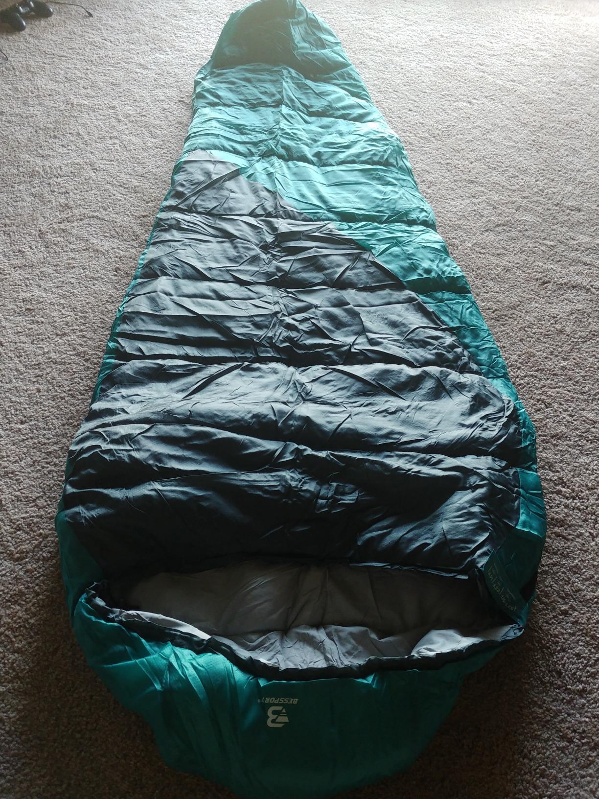 Bessport Mummy Sleeping Bag, 15-45F Extreme 3-4 Season Sleeping Bag for Adults Cold Weather - Warm and Washable, for Hiking Traveling & Outdoor Activities customer photo 2