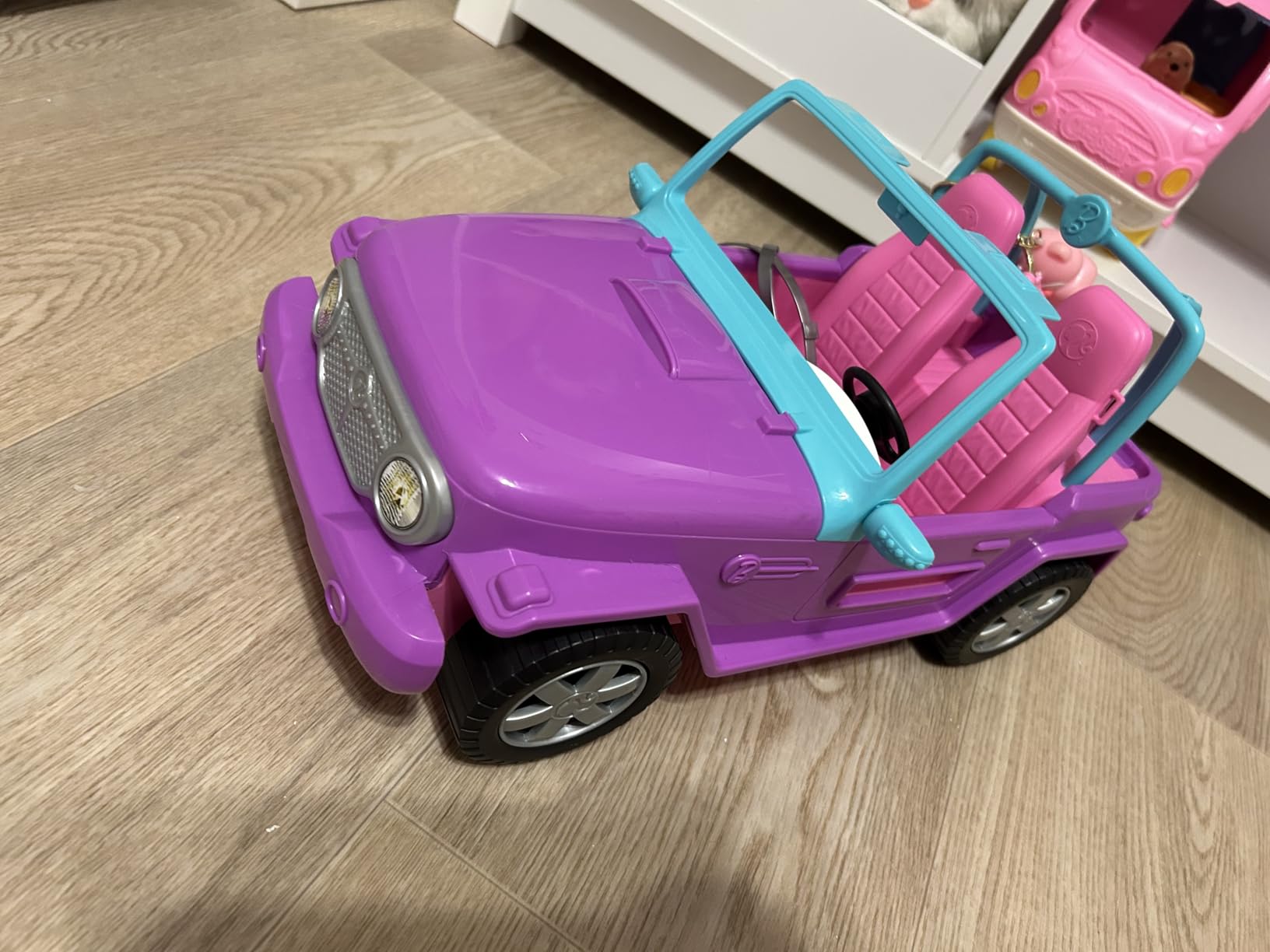 Barbie Off-Road Vehicle, Purple with Pink Seats and Rolling Wheels, 2 Seats, Gift for 3 to 7 Year Olds customer photo 2