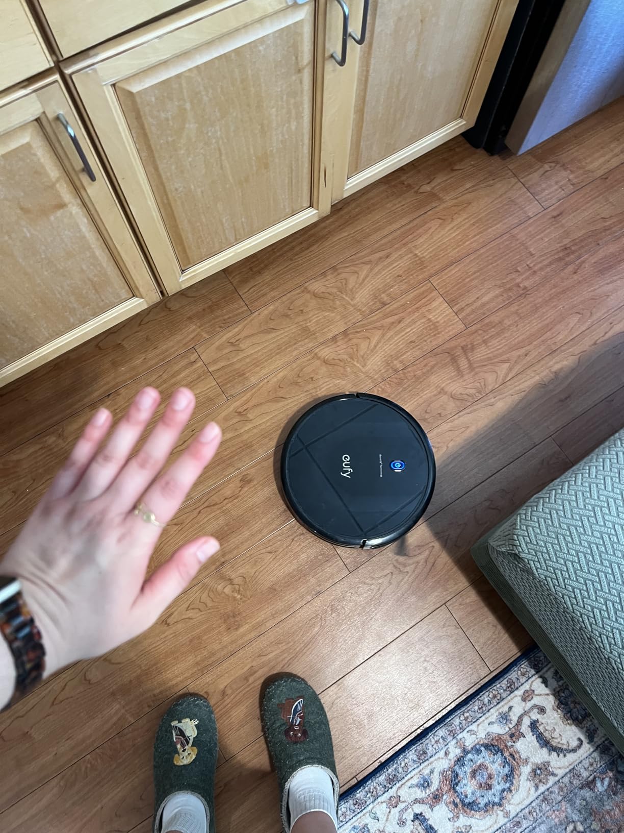 eufy Certified Like-New BoostIQ RoboVac 11S MAX Robot Vacuum Cleaner, Super-Thin, Powerful Suction, Quiet, Self-Charging, Cleans Hard Floors to Medium-Pile Carpets, Black (Renewed) customer photo 2