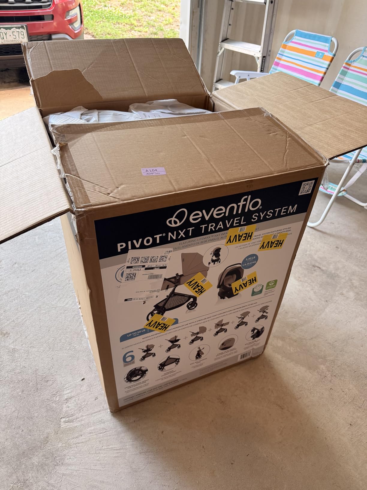 Evenflo Pivot NXT Travel System with LiteMax NXT Infant Car Seat (Latte Tan) customer photo 1