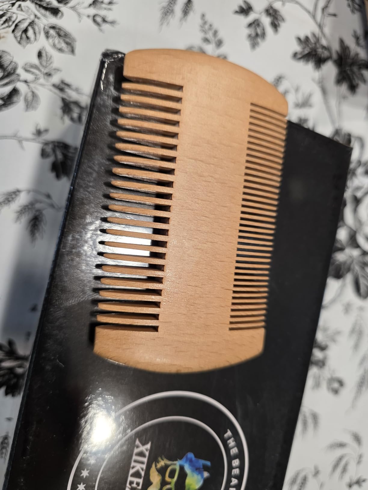 Beard Straightener for Men w/Beard Oil, Balm, Comb & E-Book for All Beard Type, Dual Voltage Travel-Friendly, Auto Shut-Off, Anti-Scald Heated Straightening Brush Kit customer photo 1