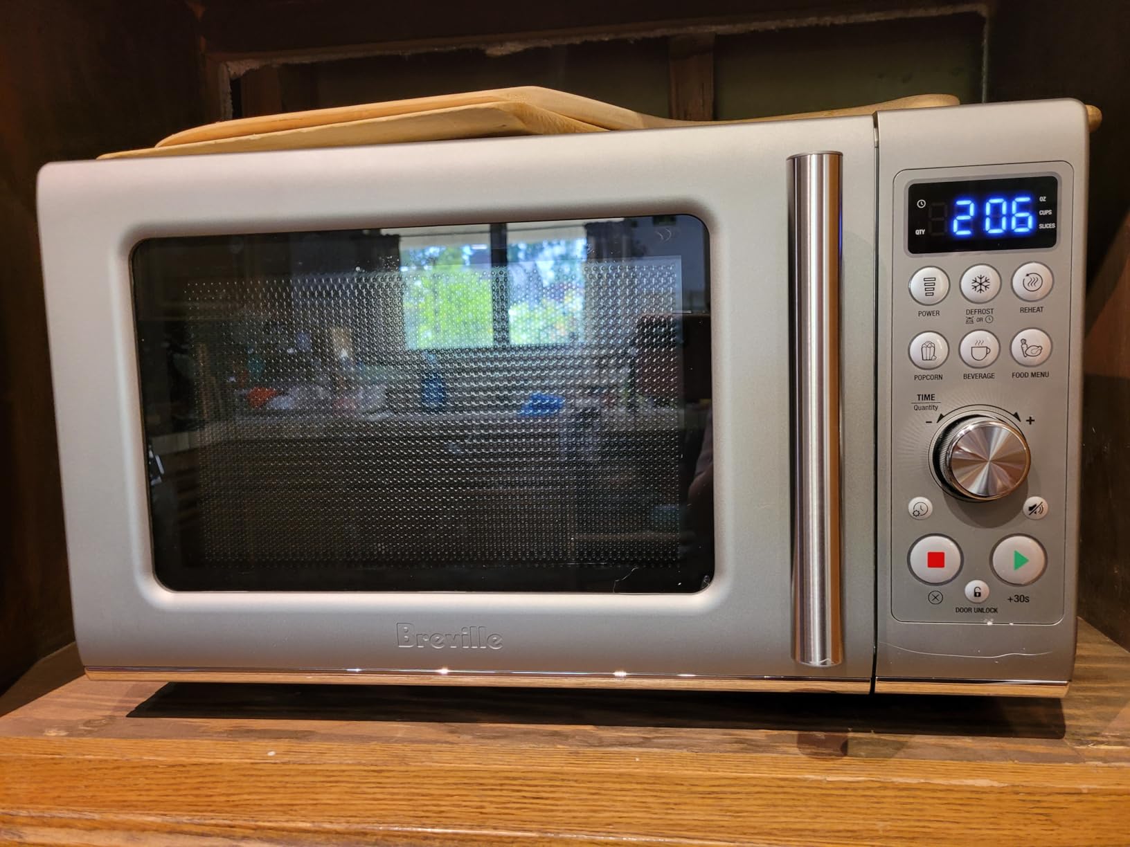 Breville BMO650SIL Compact Wave Soft Close Countertop Microwave Oven, Silver customer photo 1