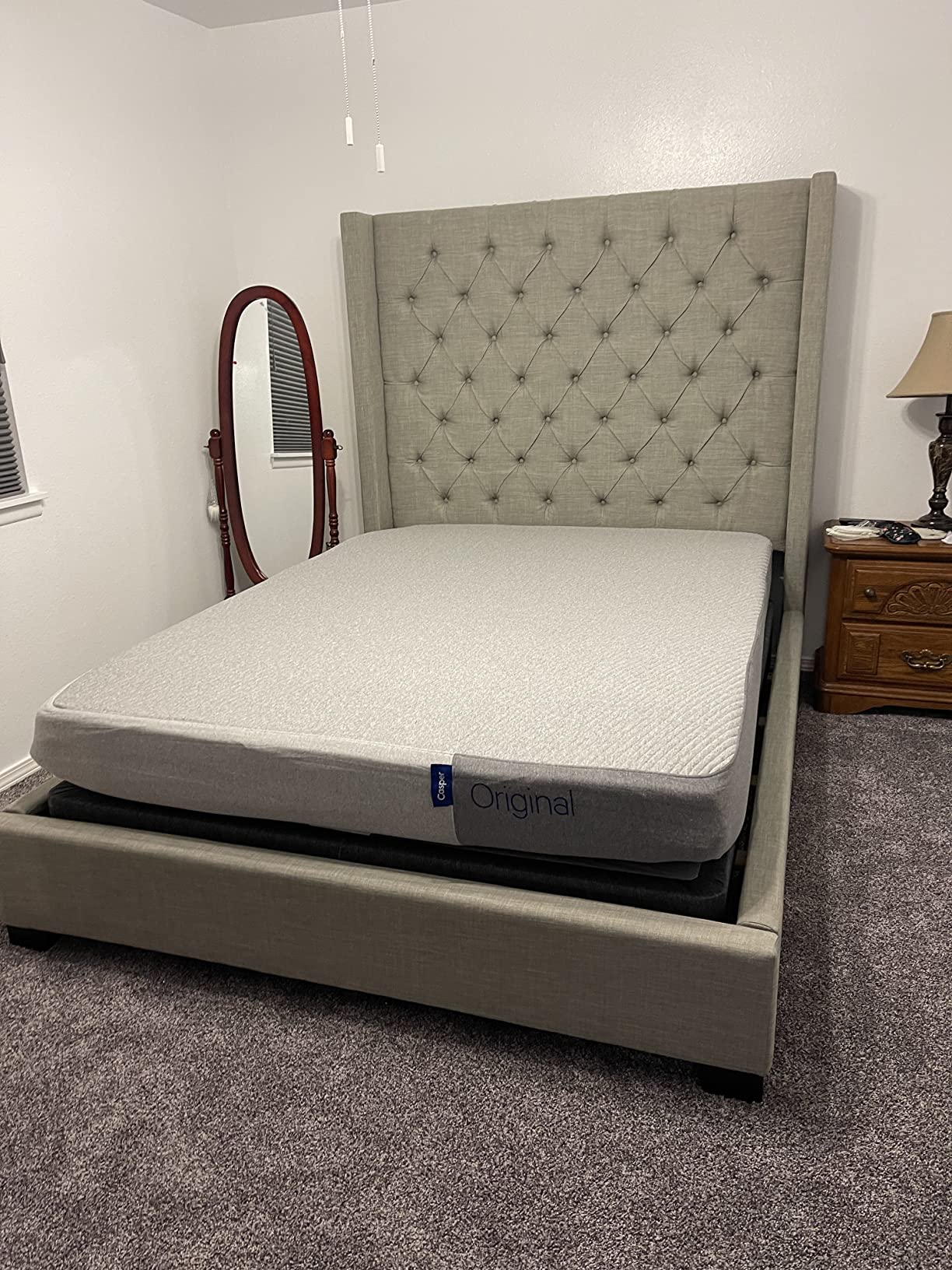 Casper Sleep Original Foam Queen Mattress - Medium Firm Feel with Zoned Support - Motion Isolation - Cooling Memory Foam - 100-Night Trial customer photo 1