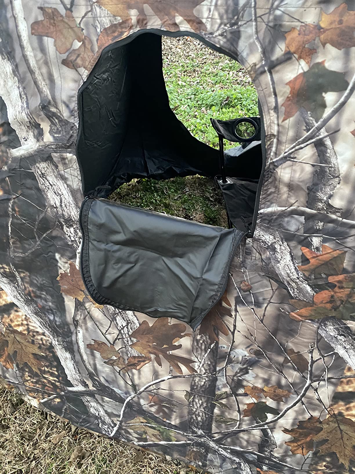 Guide Gear HuntRite Deluxe 4-Panel Spring Steel Hunting Blind; 2 Person Ground Tent for Deer and Turkey Season customer photo 2