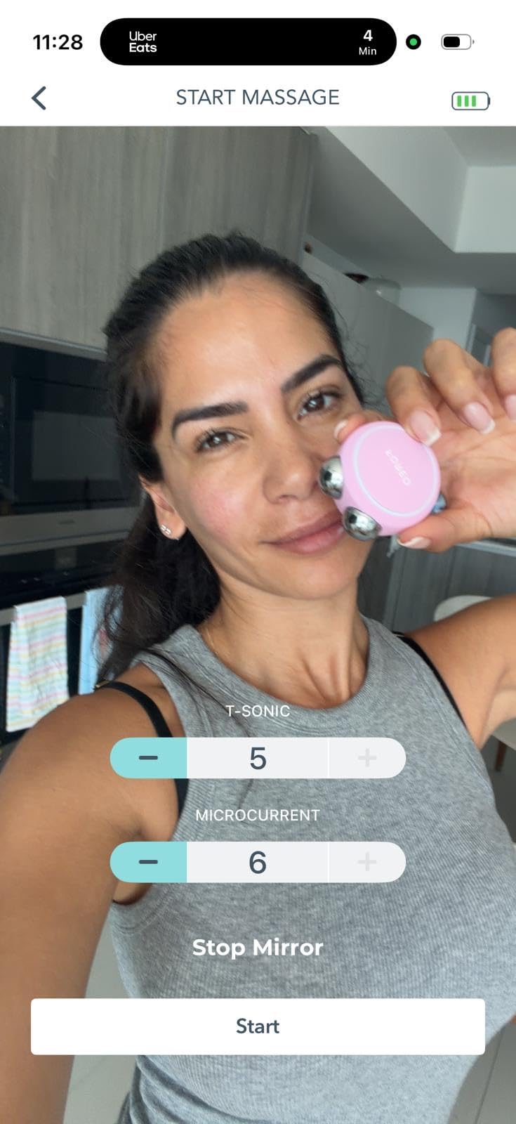 FOREO BEAR Mini Microcurrent Facial Device - Face Sculpting Tool - Firm & Contour - Reduce Double Chin - Non-Invasive - Increases Absorption of Facial Skin Care Products customer photo 1