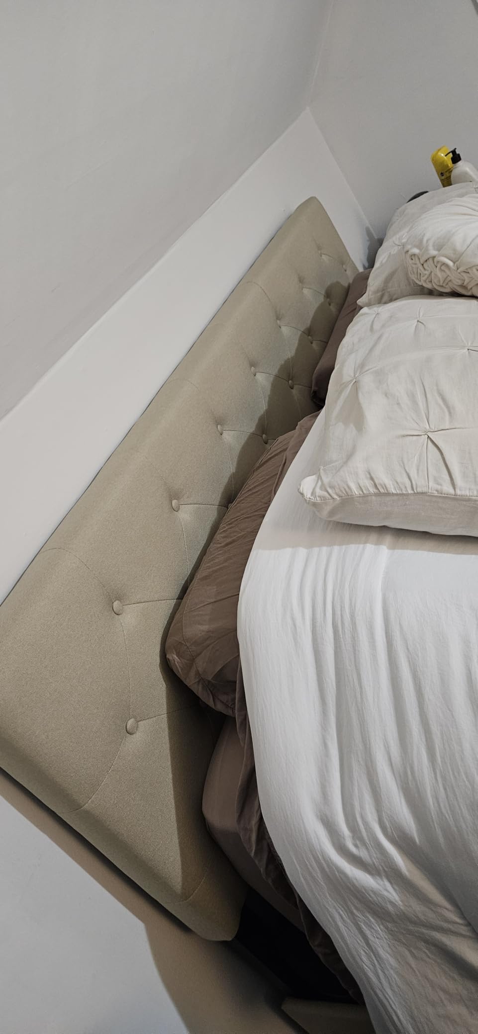 Allewie Upholstered Queen Size Platform Bed Frame with 4 Storage Drawers and Headboard, Diamond Stitched Button Tufted, Mattress Foundation with Wooden Slats Support, No Box Spring Needed, Dark Grey customer photo 2