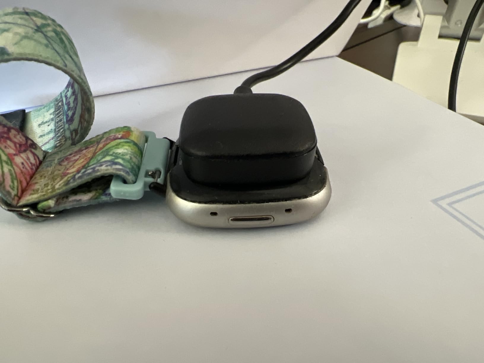 Charger for Fitbit Sense/Sense 2/Versa 3/Versa 4, Replacement Charging Cable Cord Magnetic Dock Stand customer photo 2