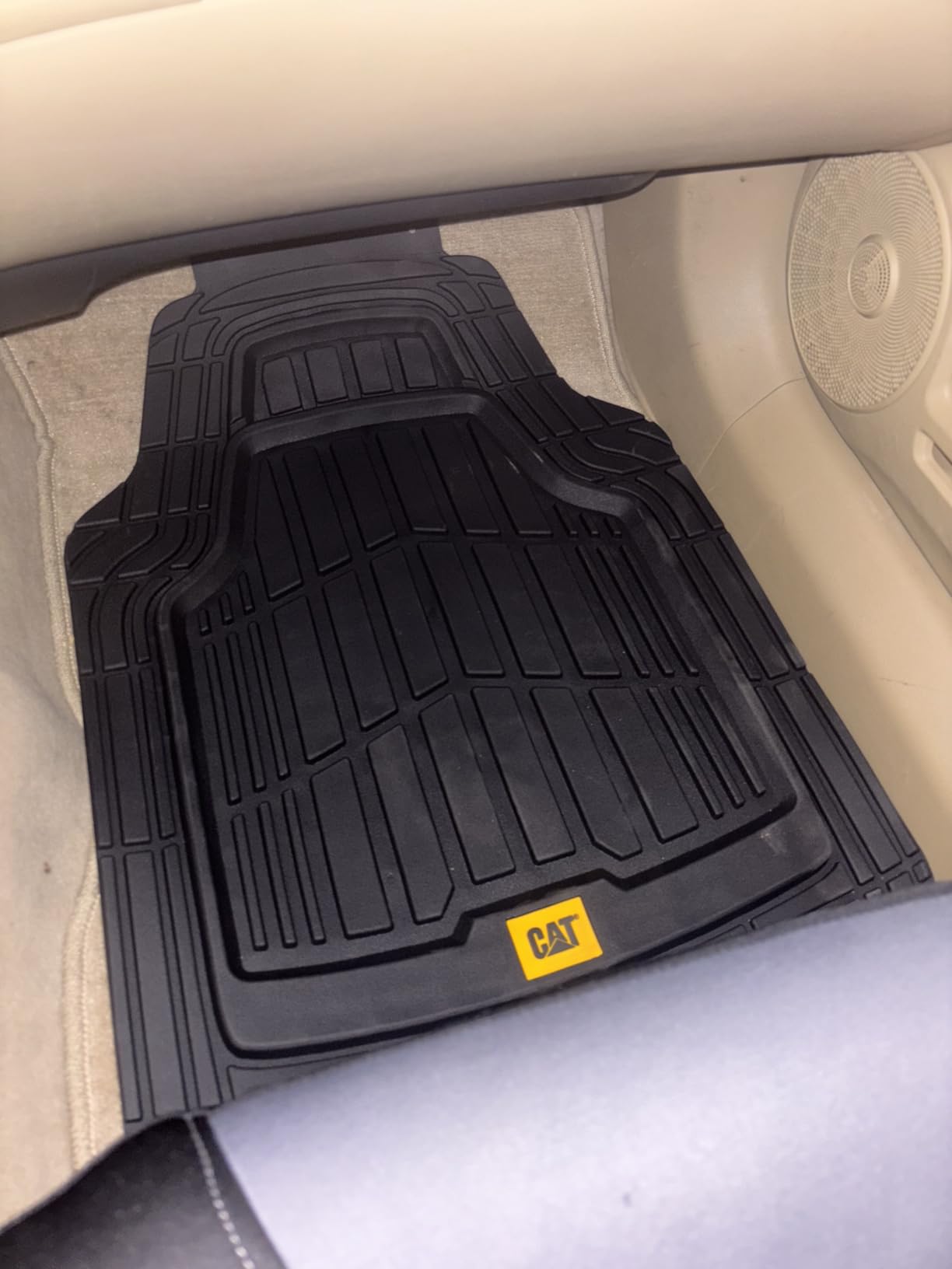 Cat ToughRide Heavy-Duty 3 Piece Rubber All Season Floor Mats for Car Truck Van SUV, Black - Premium Trim to Fit Cars Floor Mat, All Weather Deep Dish Automotive Floor Mats, Total Dirt Protection customer photo 1