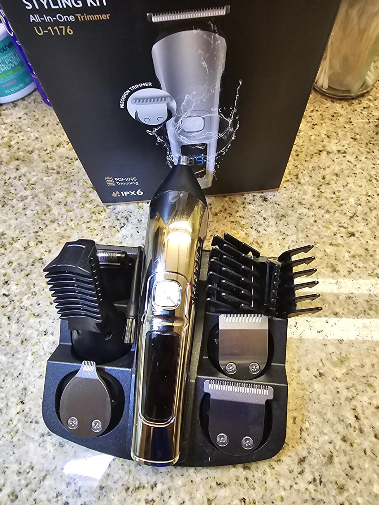 Ufree Beard Trimmer for Men, Waterproof Electric Razor, Cordless Hair Clippers Shavers Grooming Kit customer photo 1