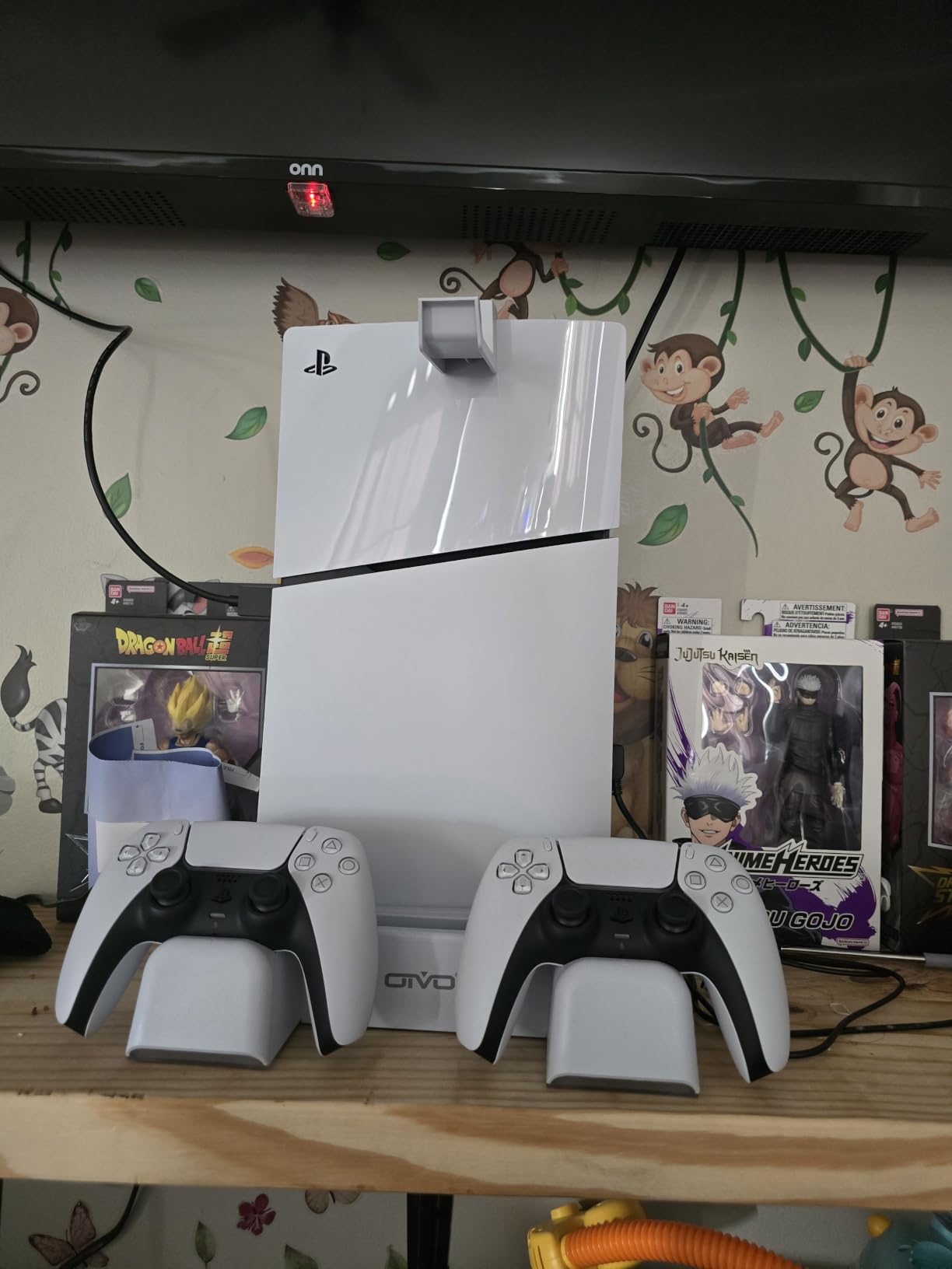 PS5/Slim/Pro Stand and Cooling Station with LED Controller Charging Station for PlayStation 5 Console, Controller Charger, Cooling Stand customer photo 2