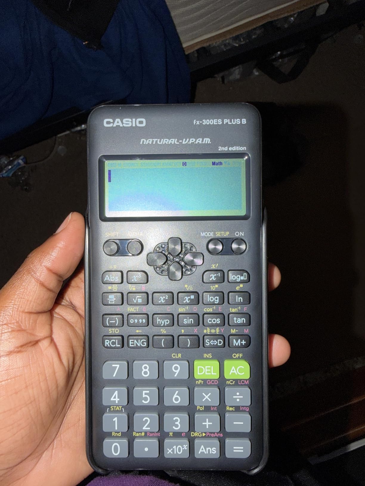 Casio fx-300ES Plus 2nd Edition Standard Scientific Calculator, 262 Functions, Natural Textbook Display, Blue customer photo 1