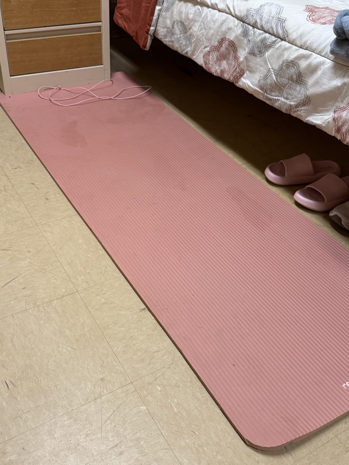 Retrospec Solana Yoga Mat Thick 1/2in Non-Slip Workout Mat with Nylon Strap - 72x24in Exercise Mat for Pilates, Stretching & Fitness customer photo 2