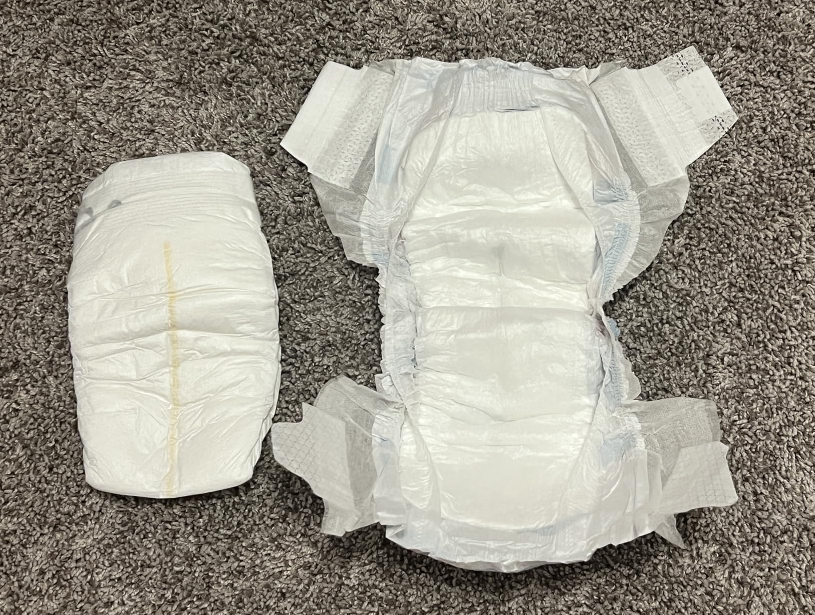 Amazon Brand - Mama Bear Plush Protection Diapers, Keeps Baby Dry, Skin Safe, Leakproof, Size Newborn, 32 Count, Hypoallergenic Premium Disposable Baby Diapers customer photo 2