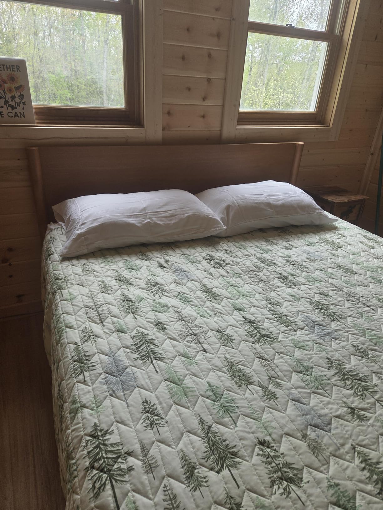 Zinus Allen Mid Century Wood Platform Bed Frame, Solid Wood Foundation, Wood Slat Support, No Box Spring Needed, Easy Assembly, Queen customer photo 1