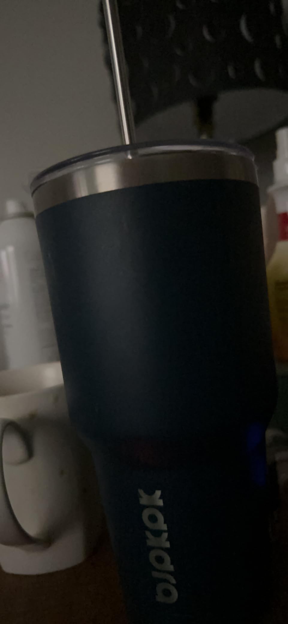 BJPKPK 30oz Stainless Steel Tumbler Color Block Insulated Tumblers Cup with Lid and Straw, Double Walled Travel Coffee Mug, Mint customer photo 2