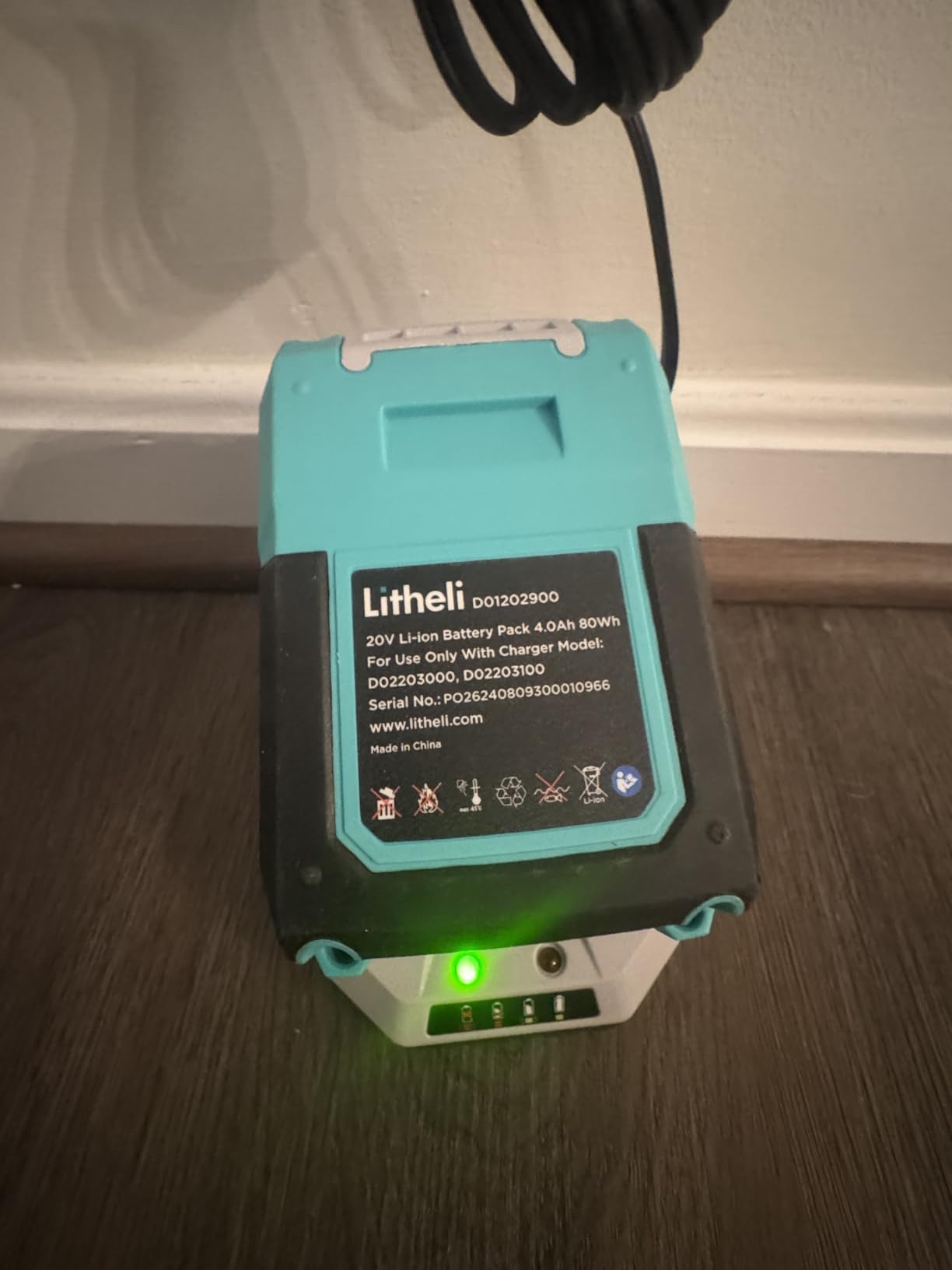 Litheli Cordless Snow Shovel, 20V 12-Inch Battery Powered Snow Thrower with 4.0Ah Li-ion Battery & Charger customer photo 1