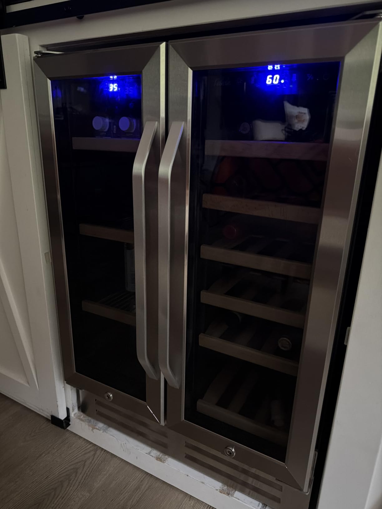 15 Inch Outdoor Beverage Refrigerator Cooler, Stainless Steel | 127 Cans Beverage Fridge with French Door Under Counter Built-in or Freestanding, Perfect for Beer, Cola customer photo 2