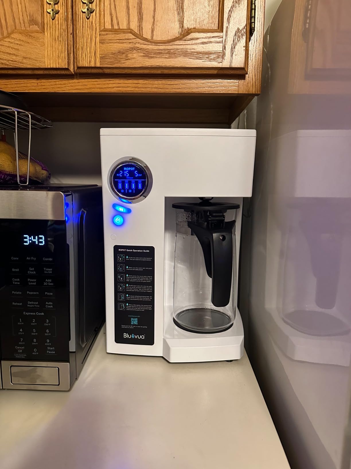 Bluevua RO100ROPOT Countertop Reverse Osmosis Water Filter System, Portable RO Filtration with Remineralization, No Installation, WQA Certified customer photo 1