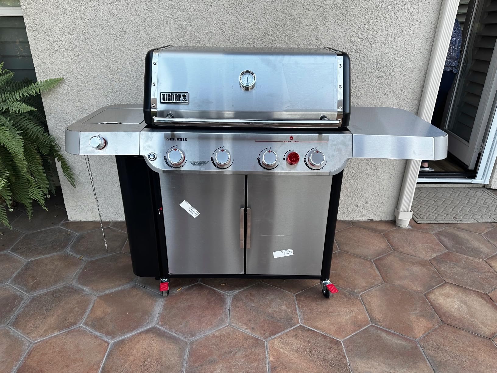 Weber Genesis S-435 Liquid Propane Gas Grill for Outdoor Cooking, Stainless Steel Finish, 4 Burners and 1 Side Burner customer photo 1