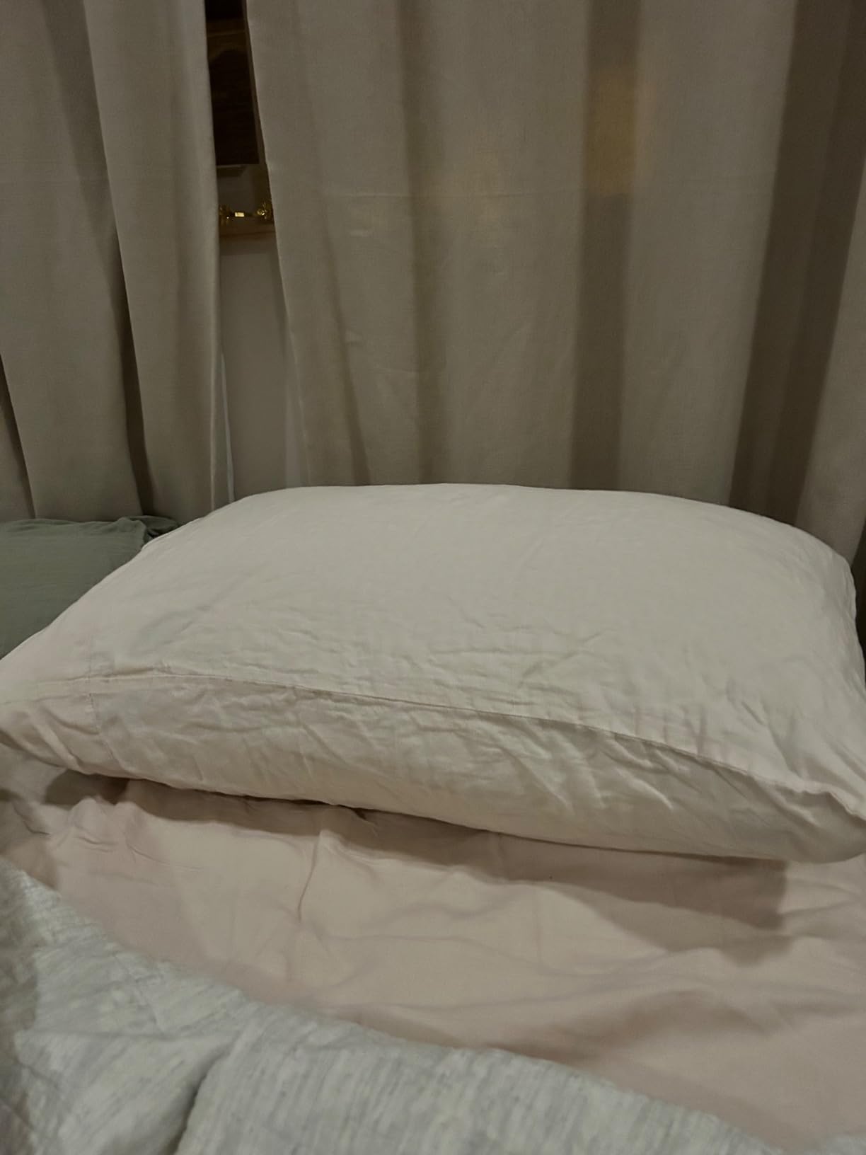 Elif King Size Pillows for Sleeping Set of 2 - Cooling Shredded Memory Foam Pillows with Removable Cover for Back, Stomach & Side Sleepers, Rayon Derived from Bamboo, King (2 Pack) customer photo 2