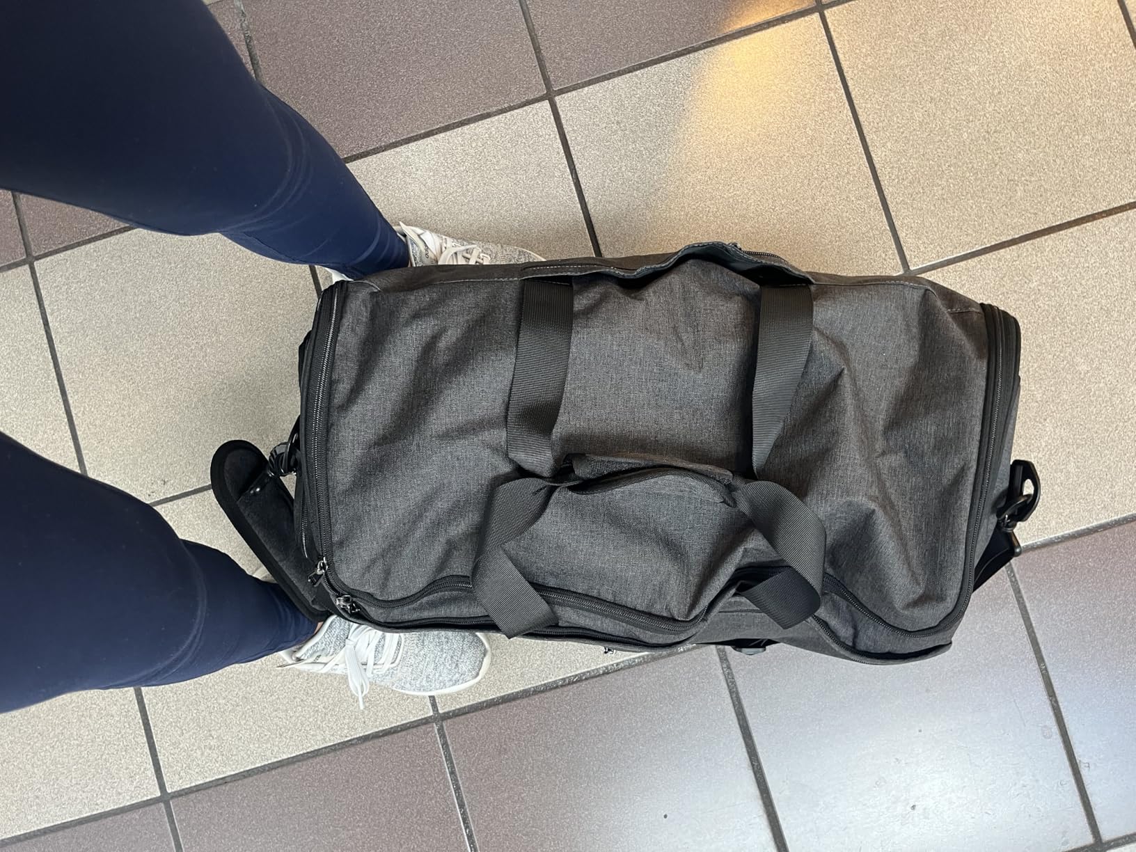 Garment Duffle Bags for Travel, Bukere Convertible Carry on Garment Duffel Bag for Men Women, Shoe Compartment, 2 in 1 Hanging Dress Suitcase Suit Travel Bags, Midnight Grey customer photo 1
