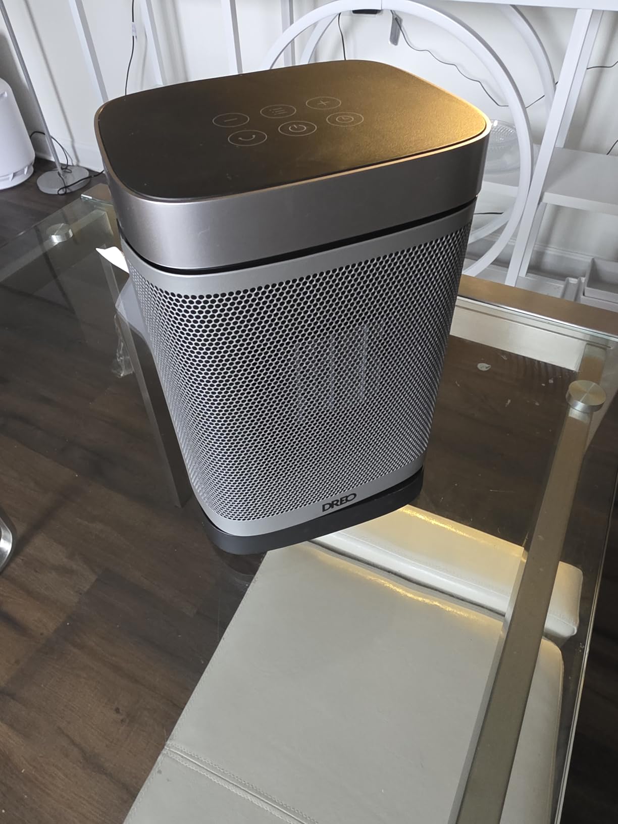DREO Space Heater for Bathroom and Indoor, Portable Heater, 1500W Safe and Quiet PTC Ceramic Heater, 41-95°F Digital Thermostat, 70°Oscillating, Remote, ALCI Safety Plug, 12h Timer, 5 Modes customer photo 2